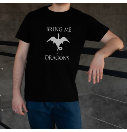 Футболка GoT "Bring me dragons" мужская, фото 3, цена 450 грн
